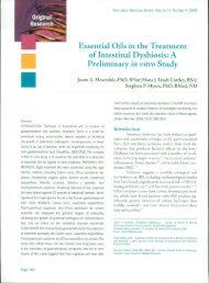 Essential Oils in the Treatment of Intestinal Dysbiosis: A Preliminary ...