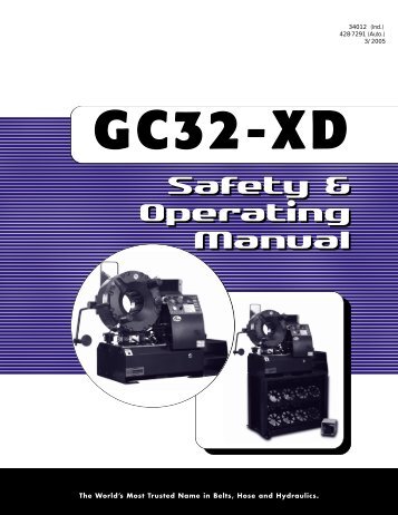 GC32-XD Crimper Manual - Gates Corporation