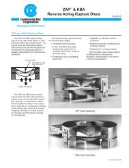 ZAP(R) & KBA Reverse Acting Rupture Discs