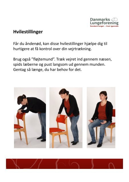 vejledning til gode hvilestillinger