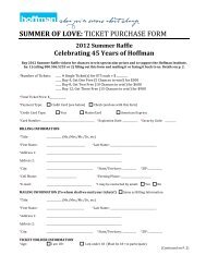 Ticket Purchase Form - Hoffman Institute