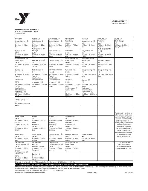 Ymca Organizational Chart