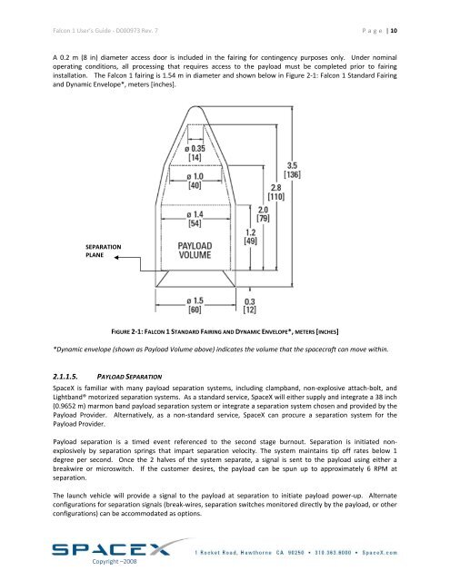 Falcon 1 User's Guide - Rev 7 - FOIA and eLibrary website! - Nasa