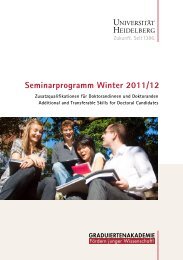 Seminarprogramm der Graduiertenakademie âZusatzqualifikationen ...