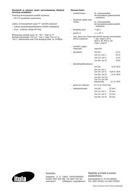 Termostaattiesite (.pdf) - Netrauta.fi