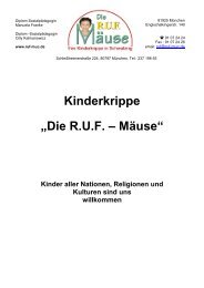 Konzept der Kinderkrippe R.U.F.- Mäuse