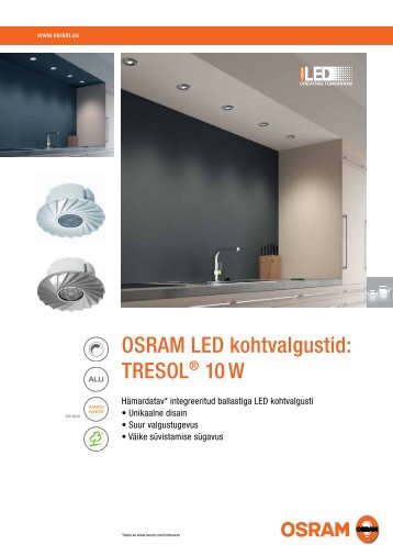 Koduvalgustid TRESOL 10W - OSRAM