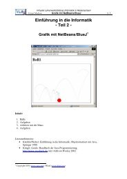 Grafik mit NetBeans/BlueJ