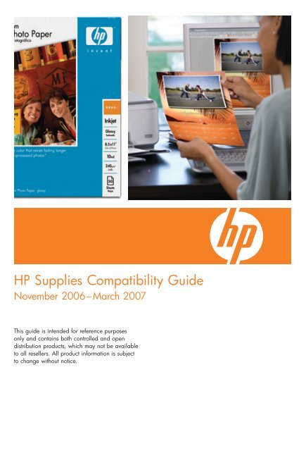 HP Supplies Compatibility Guide