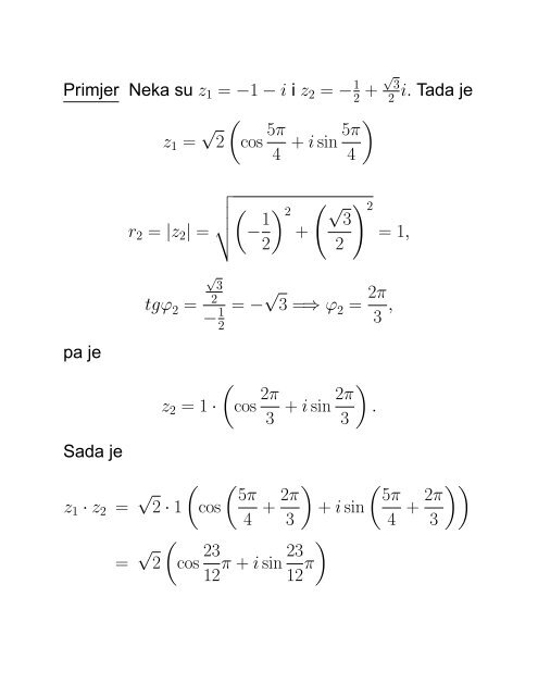 1. 2. Realne funkcije realne varijable - FESB