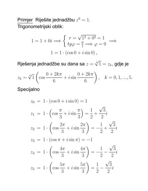 1. 2. Realne funkcije realne varijable - FESB