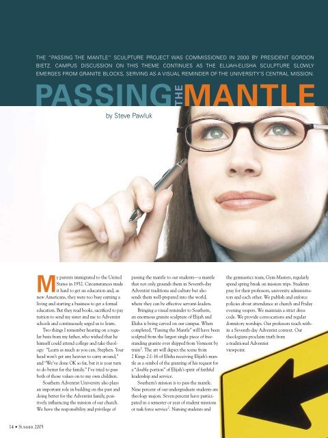 PASSING MANTLE - Southern Adventist University