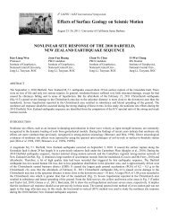 nonlinear site response of the 2010 darfield, new zealand ...