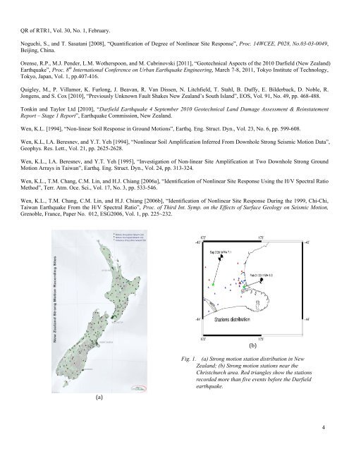 nonlinear site response of the 2010 darfield, new zealand ...