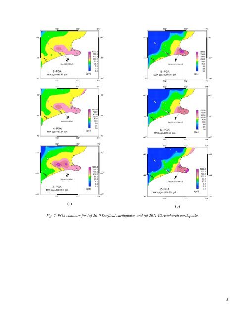 nonlinear site response of the 2010 darfield, new zealand ...