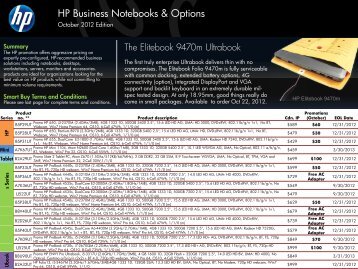 HP Business Notebooks & Options