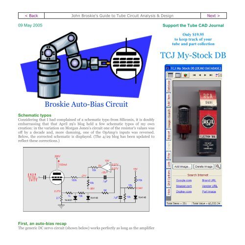 TCJ My-Stock DB - Tube CAD Journal