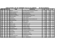 EXE LIST 2012-13 - The Andrew Yule Group