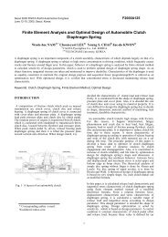 Finite Element Analysis and Optimal Design of Automobile Clutch ...