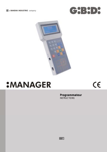 AS05150 - Programmateur - MANAGER - Gi.Bi.Di. Poortopeners