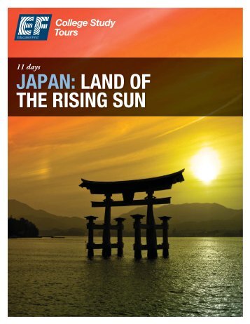 JAPAN: LAND OF THE RISING SUN - EF College Study Tours