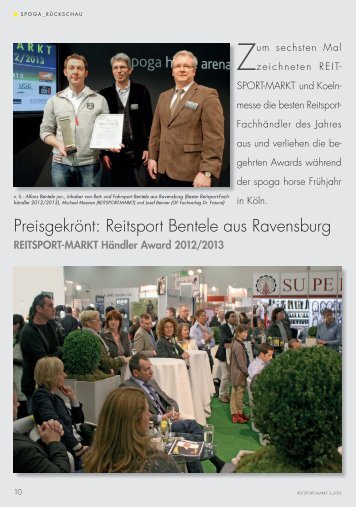 Preisgekrönt: Reitsport Bentele aus Ravensburg