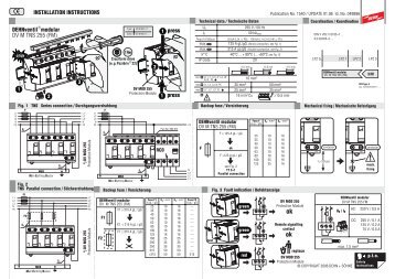 INSTALLATION INSTRUCTIONS press press DEHNventil ... - EuroVolt