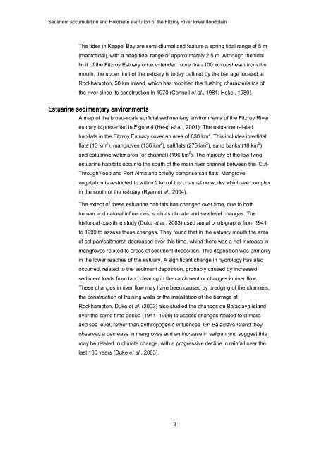 Sediment accumulation and Holocene - OzCoasts