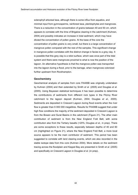 Sediment accumulation and Holocene - OzCoasts