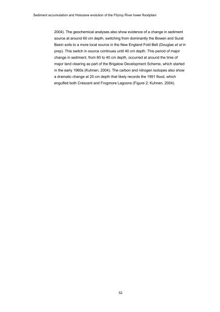 Sediment accumulation and Holocene - OzCoasts