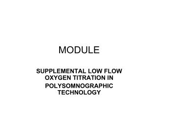 Supplemental Low Flow Oxygen Titration in ... - n2Sleep