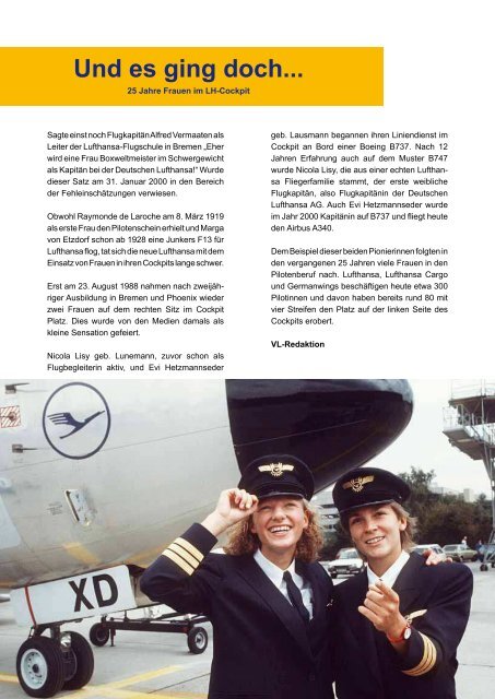 Ausgabe VL Info 3/2013 - Vereinigung Luftfahrt eV