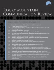 Rocky Mountain Communication Review - Humis.utah.edu ...