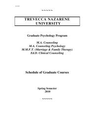 Trevecca Nazarene University Spring 2010 Sitemason trevecca academic calendar 2021