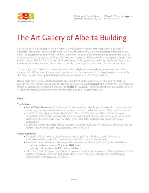 The Art Gallery of Alberta Building