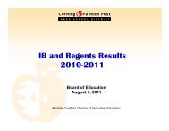 IB and Regents Results 2010-2011 - Corning - Painted Post School ...