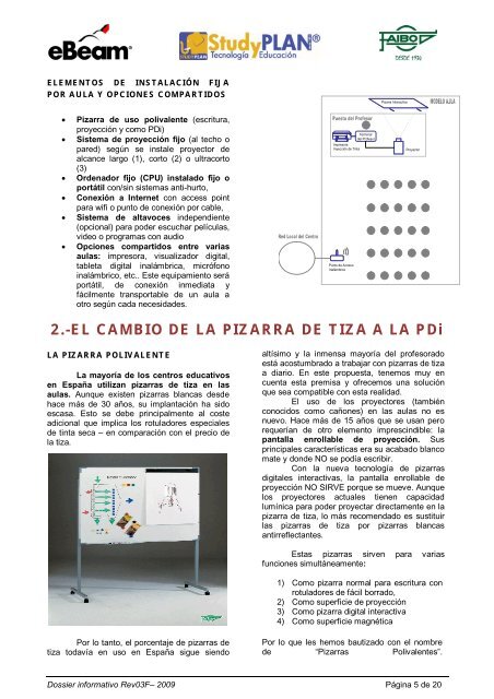 Dossier de presentaciÃ³n - La pizarra digital