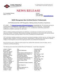 NAED Recognizes New Certified Electric Professionals - National ...