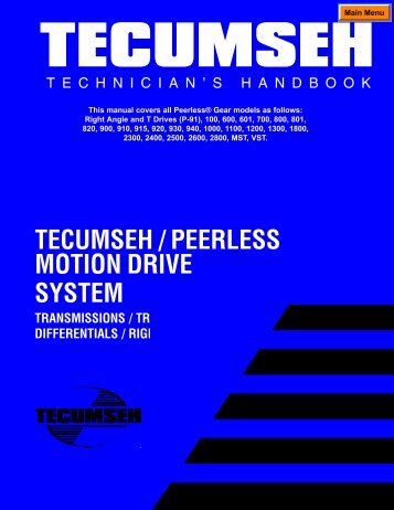 00_TECUMSEH PEERLESS Transmissions_Transaxles REPAIR ...