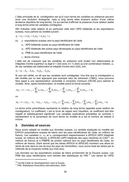 les effets economiques de l'aide publique au developpement en ...