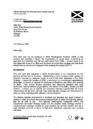Letter of Guidance 2009/10 - Skills Development Scotland