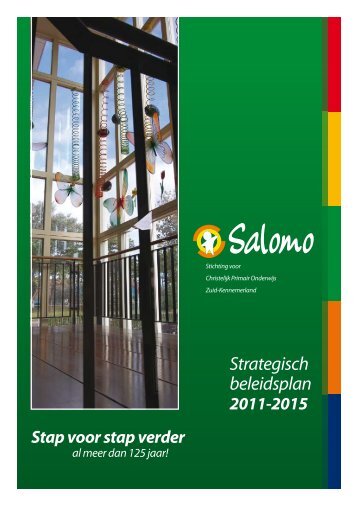 Strategisch beleidsplan 2011-2015 Onderwijs - Salomo