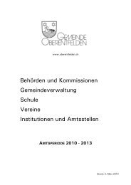 BehÃ¶rden und Kommissionen Gemeindeverwaltung Schule Vereine ...