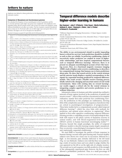 Temporal difference models describe higher-order learning in humans