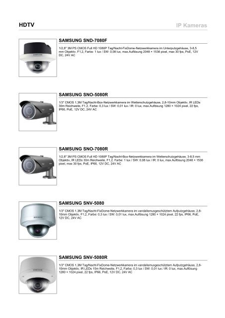 Katalogauszug Dekom IP-Kameras - IGS-Industrielle ...