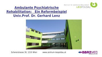 Vortrag Prof. Dr. Gerhard Lenz - Vinzenz Gruppe