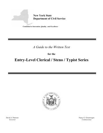 Entry Level Clerical Test Guide