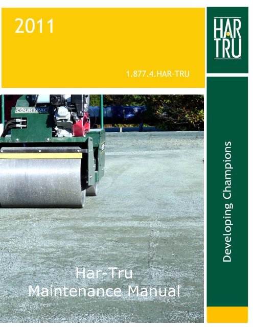 Outdoor Court Maintenance Manual Har Tru Outdoor Court Maintenance Manual Har Tru