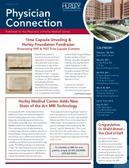 February - Hurley Medical Center Education & Research