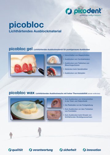 picobloc wax - picodent